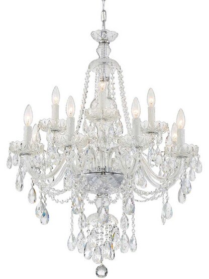 Candace 12 Light Chandelier in Polished Chrome.